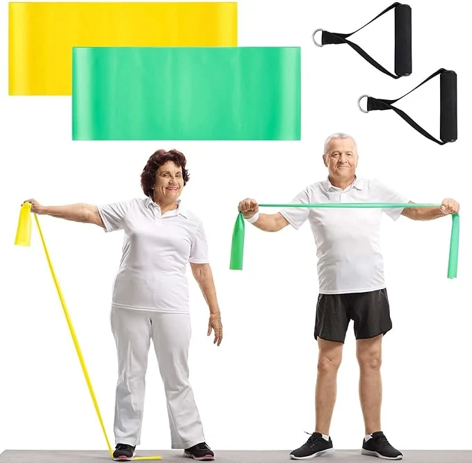 Expertly Made 2 Pcs Resistance Band with Handles Chair Exercise Equipment Minimalist