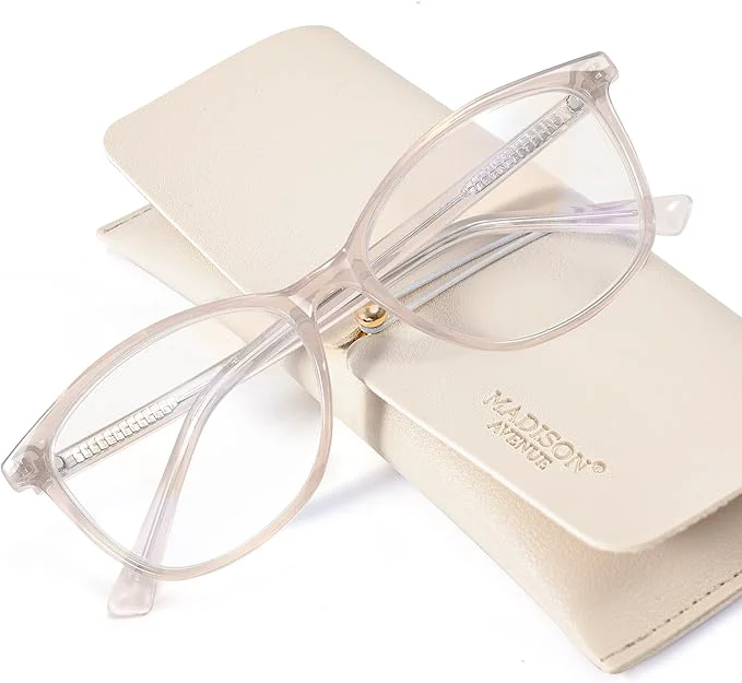 Pure Madison Avenue TR90 Blue Light Blocking Glasses Anti Eyestrain UV Glare Blue Original