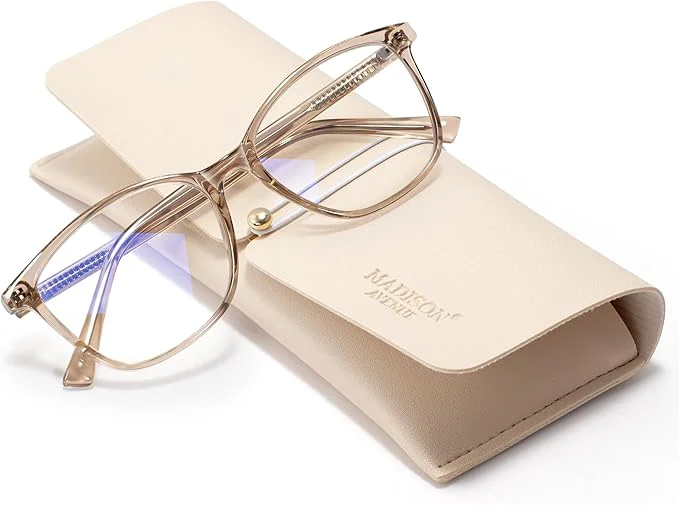 World-Class Madison Avenue Blue Light Blocking Glasses Anti Eyestrain UV Glare Blue Light Powerful