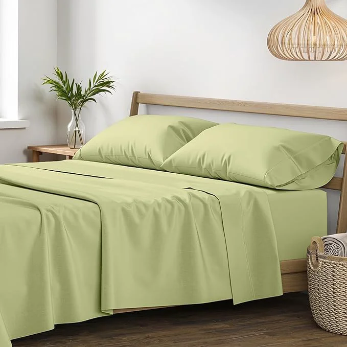 Fine Crafted XOOX Linen Egyptian Cotton Sheets California King Size Minimalist