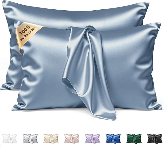 Practical Silk Pillow Cases 2 Pack Standard Size Mulberry Silk Pillowcase Set of 2 Advanced
