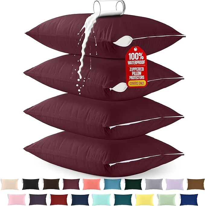 Healthy Utopia Bedding Premium Waterproof Pillow Protectors High-End