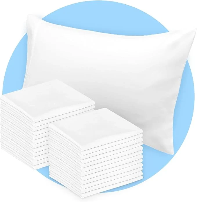 Official Avalon Bedding Pillow Cases Standard Size White Pillow Cases Set of 24 Cotton Exclusive