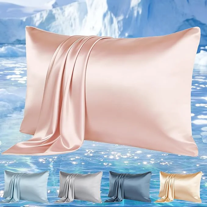 Verified Cooling Pillowcases Set of 2 for Hot Sleeper Night Sweats Beauty Sleep Reduces Prestigious