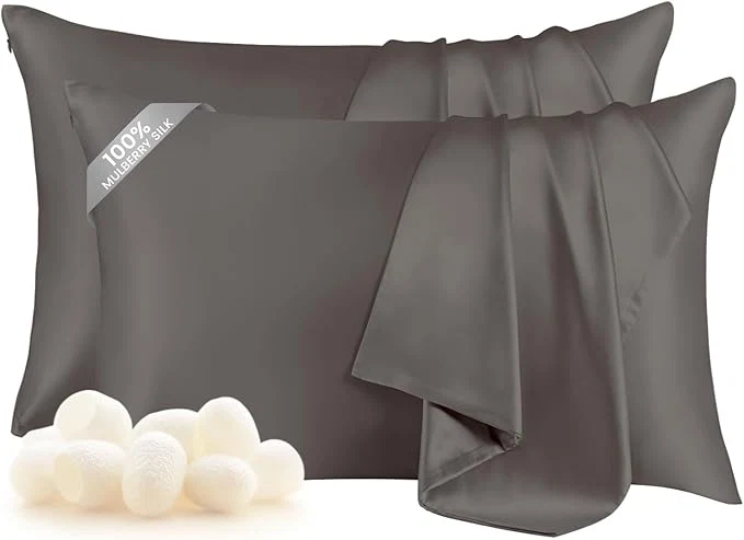 Fashionable THXSILK Set of 2 Mulberry Silk Pillow Cases Mulberry Silk Pillowcase Efficient