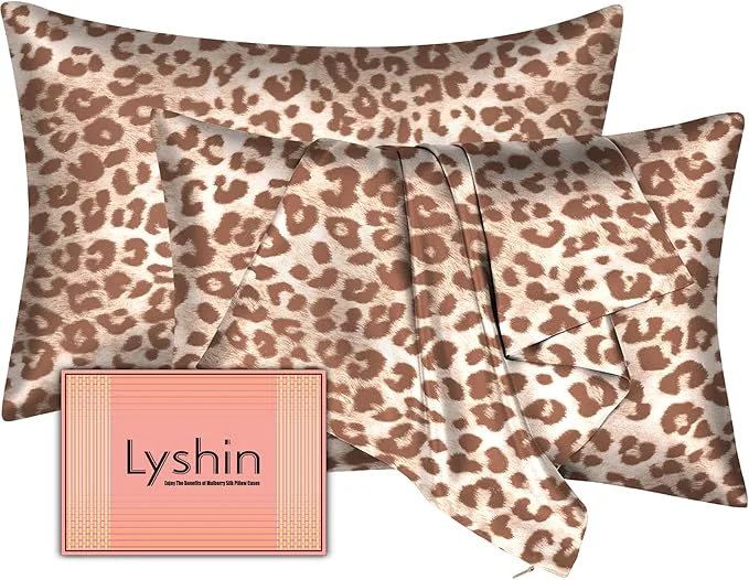 Lightweight Silk Pillow Cases 2 Pack Standard Size Environmentally Friendly