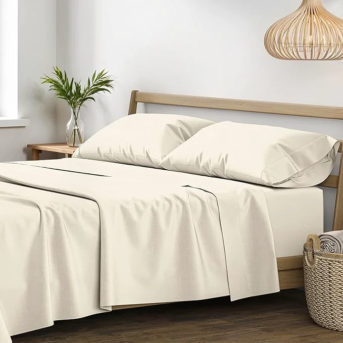High-Quality XOOX Linen Egyptian Cotton Sheets Set Carefully Designed