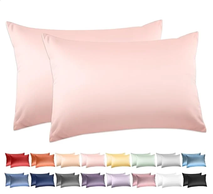Elegant Cotton Queen Pillowcases Set of 2 Deep Dream 600 Thread Count Pillow Cases Functional