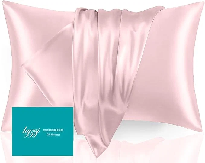 Relaxed Mulberry Silk Pillowcase for Hair and Skin Queen Size 20 X 30 Effective
