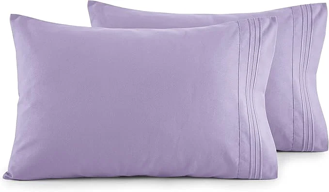 Sophisticated Elegant Comfort Luxury Ultra-Soft 2-Piece Pillowcase Set Fashionable