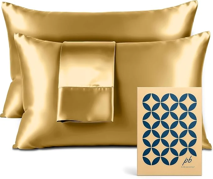 Carefully Designed Pure Bedding Satin Pillowcase 2 Pack Expertly Made