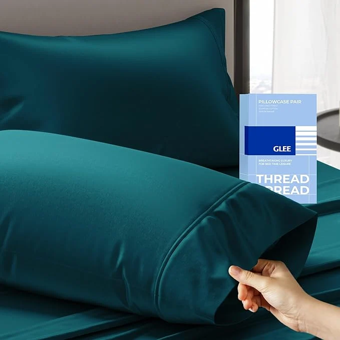 Efficient Thread Spread Cotton Pillow Cases Queen Size Set of 2 High-Grade