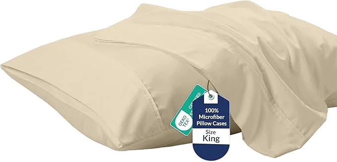 Classic Royale Linens King Pillowcase Set of 2 Modern