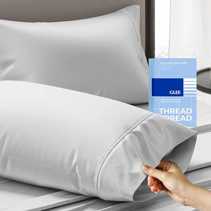 Sustainable Thread Spread Cotton King Size Pillow Cases Set of 2 Traditional