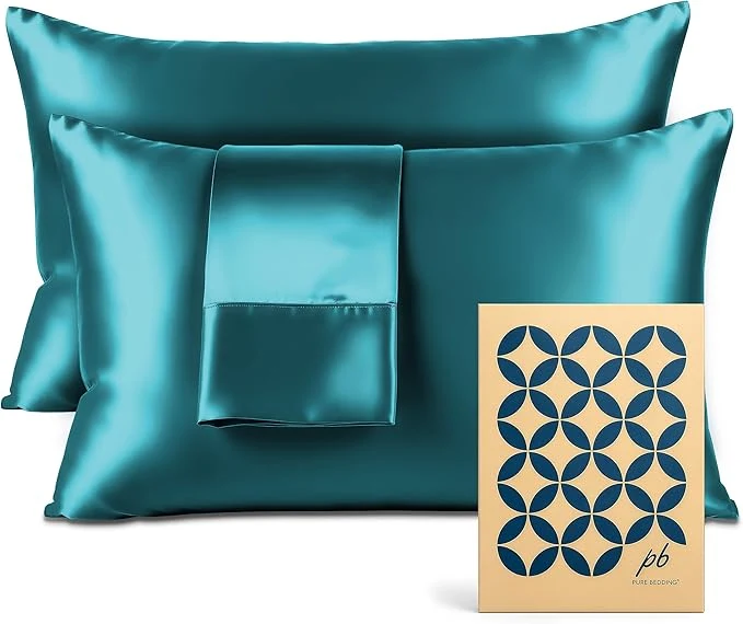 Superior Pure Bedding Satin Pillowcase 2 Pack Professional