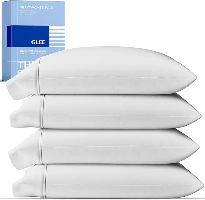 Specialty Thread Spread Cotton King Size Pillow Cases Set of 4 Verified