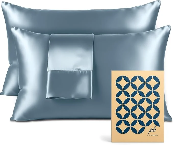 Minimalist Pure Bedding Satin Pillowcase 2 Pack Easy-to-Use
