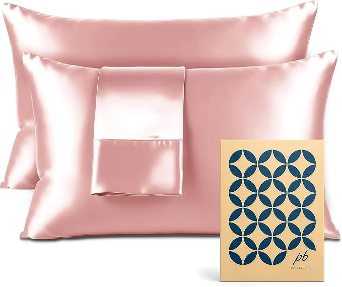 Breathable Pure Bedding Satin Pillowcase 2 Pack Prestigious
