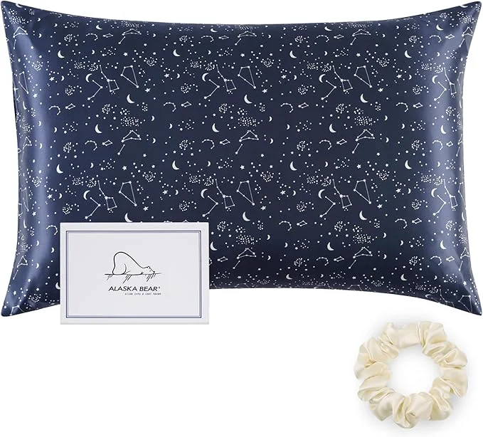 Effective ALASKA BEAR Silk Pillowcase Envelope Closure 22 Momme 100 Percent Long Overlap Specialty
