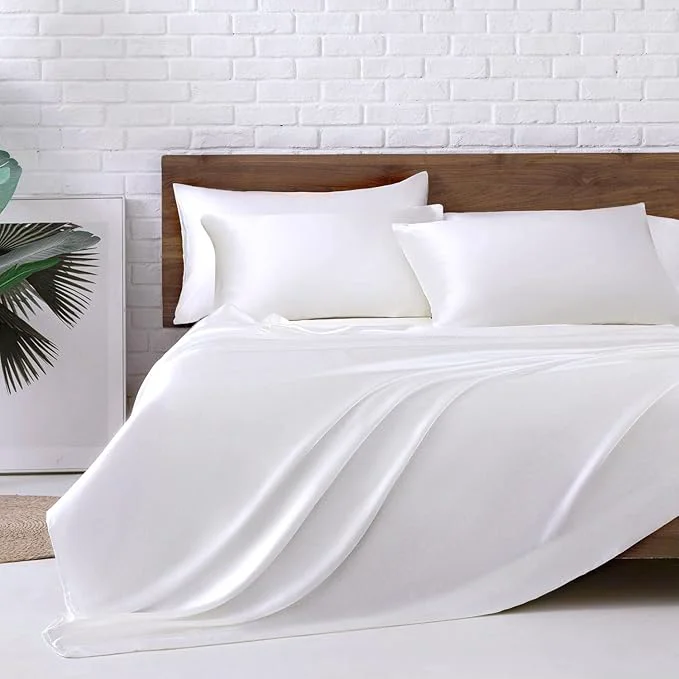 Efficient MR HM Satin Bed Sheets Queen Size Sheets Set Versatile
