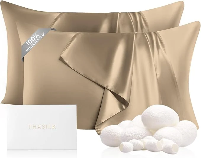 Premium THXSILK Set of 2 Mulberry Silk Pillowcase Sustainable