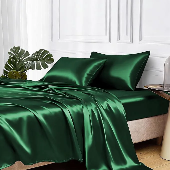 Superior MR HM Satin Bed Sheets King Size Sheets Set Reliable