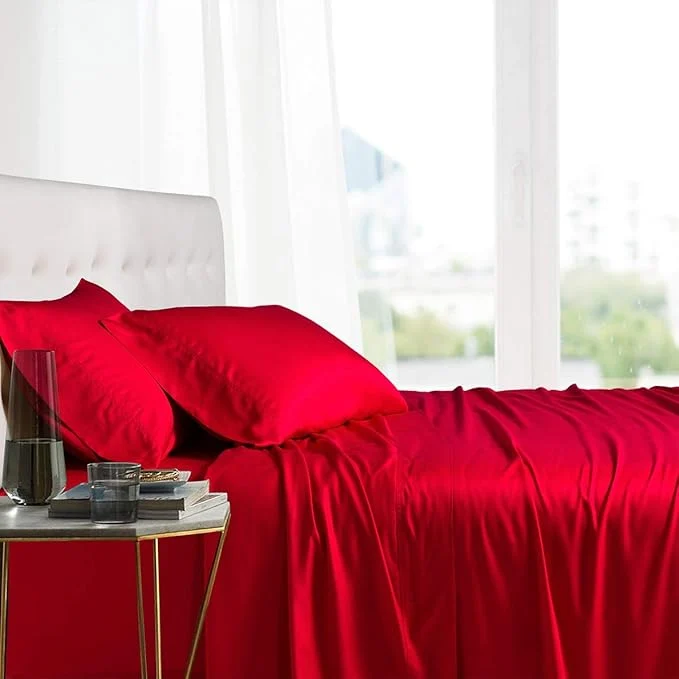 Clean Royal Hotel Bedding Natural Viscose Made from Bamboo Sheets Soft Cooling Top-Quality
