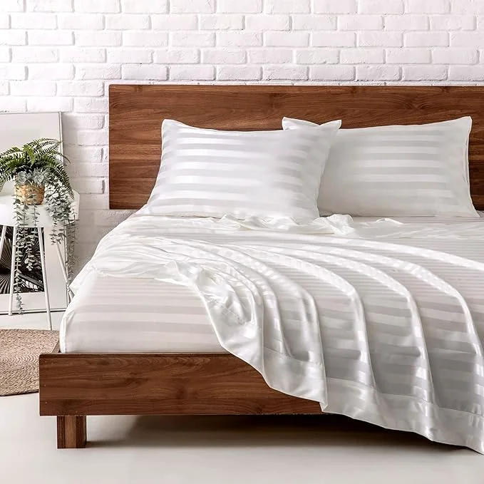 Functional MR HM Satin Bed Sheets Full Size Sheets Set Carefully Designed