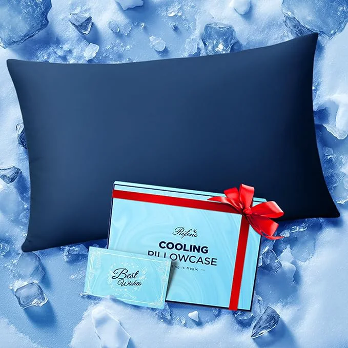 Solid Ice Cooling Pillowcase for Hot Sleepers Instantly Cool Stays Cold All Night World-Class