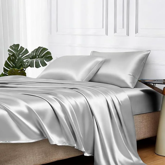 Prestigious MR HM Satin Bed Sheets Twin Size Sheets Set Exclusive