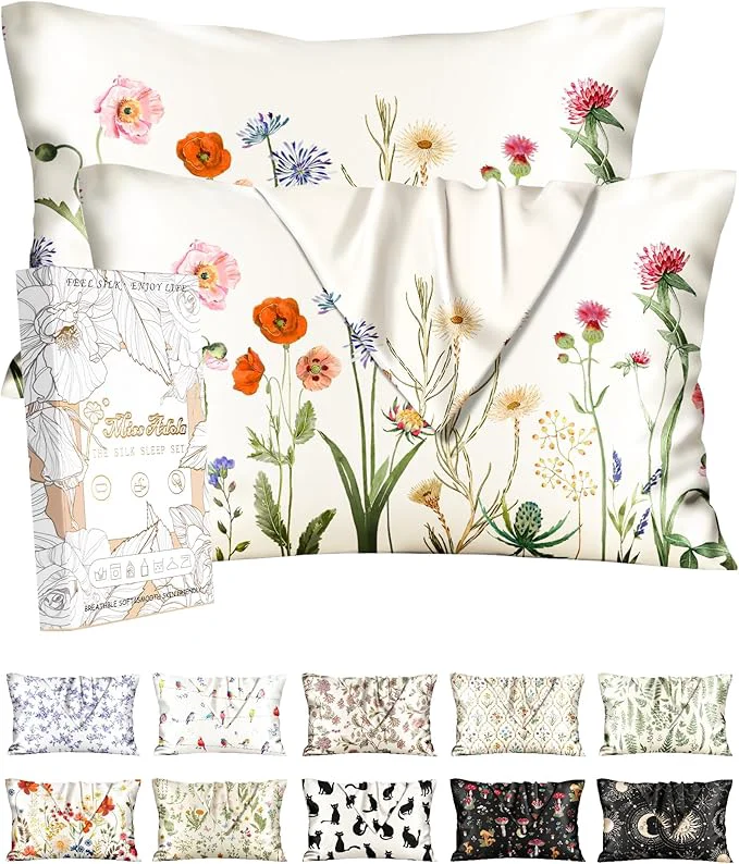 Exceptional Miss Adola 2 Pack Silk Pillowcase Casual