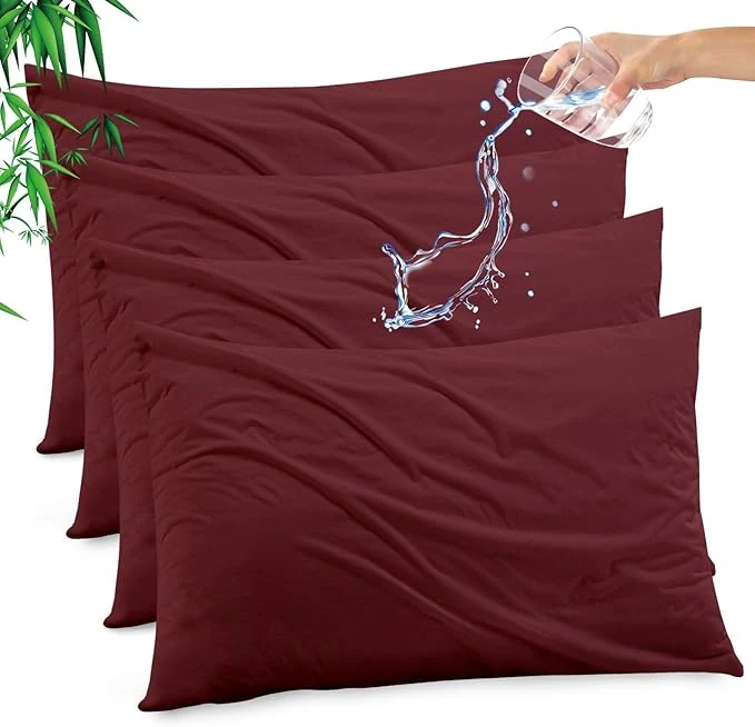 Sophisticated Gogreen Bamboo Rayon Waterproof Pillow Protector Breathable Pillow Cover Functional