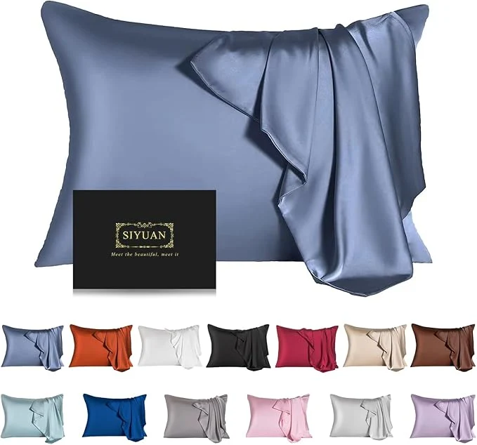 Authentic Mulberry Silk Pillowcase for Hair and Skin Queen Size Cooling Silk Pillow Case Professional