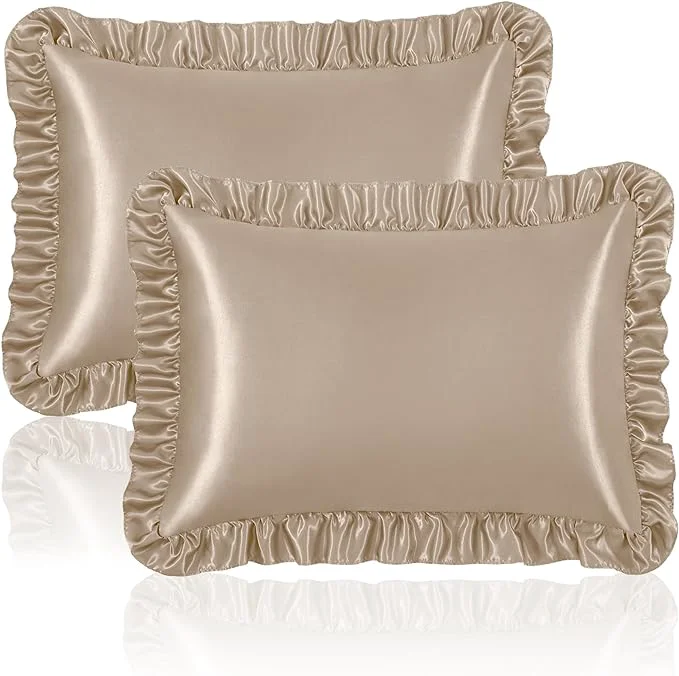 Luxury Homiest Ruffle Satin Pillowcase Smart