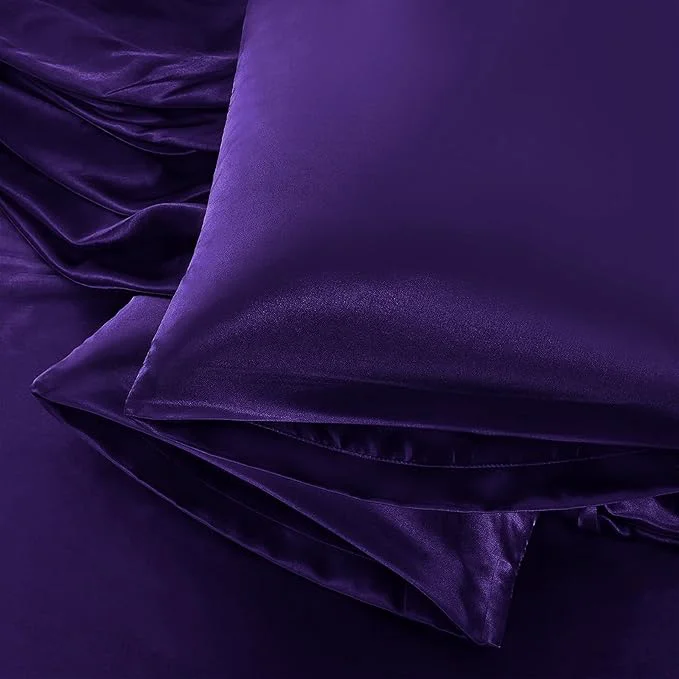 Optimized Aormenzy Satin Pillow Cases for Women Queen Size Set of 2 Fade Resistant Efficient