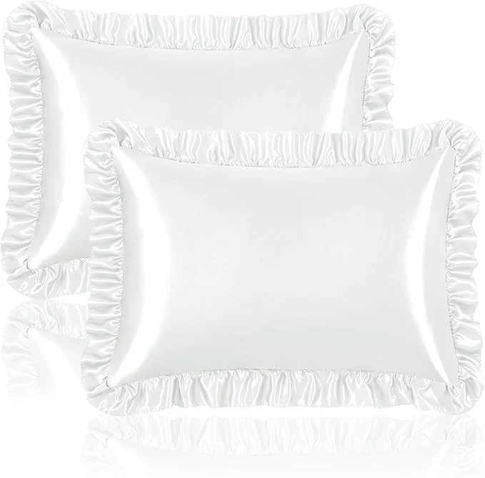Artisan Homiest Ruffle Satin Pillowcase Verified