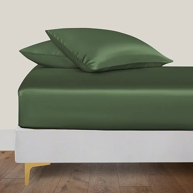 Effective LINENWALAS Fitted Sheet Only Viscose Derived from Bamboo Bottom Sheet Comfortable