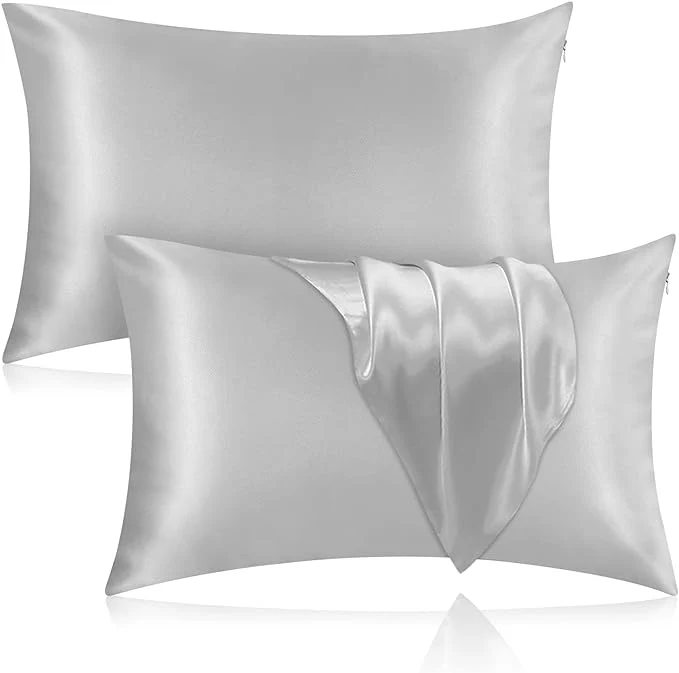 Carefully Designed Silk Pillowcase for Hair and Skin 2 Pack Mulberry Silk Pillowcase 25 Momme Soft
