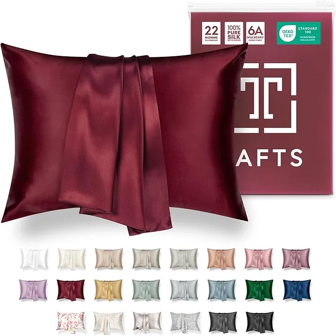 Functional Tafts Pillow Cases - 22mm Pure Mulberry 6A Silk Pillowcase Dependable