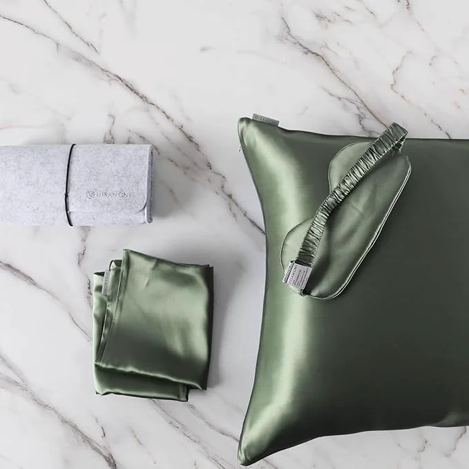 World-Class DISANGNI Silk Indulgence Set 22 Momme Natural Mulberry Silk Pillow Case Smart