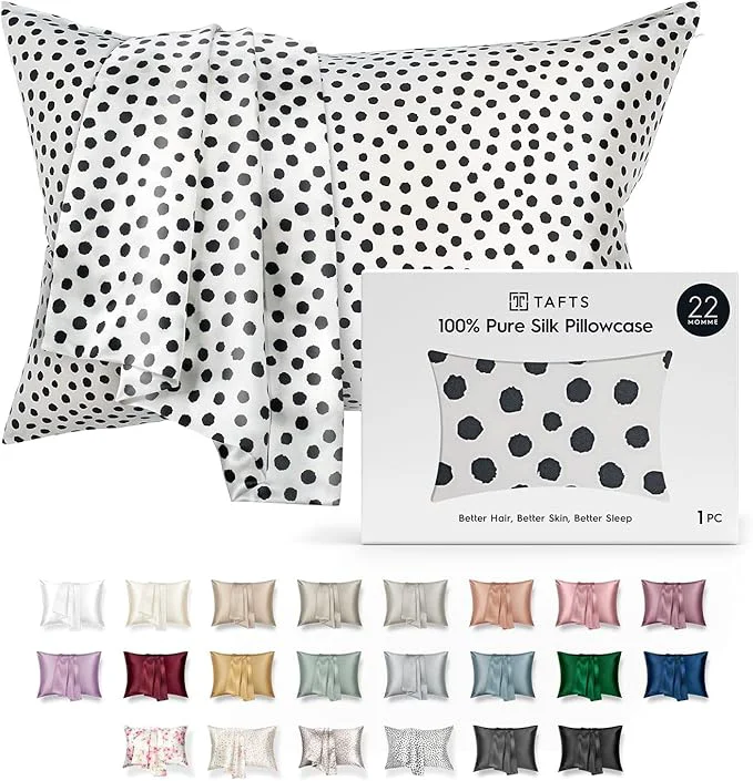 Authentic TAFTS 22mm Pure Mulberry 6A Silk Pillowcase Original Design