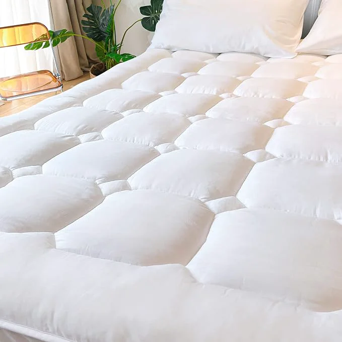 Effective UNILIBRA King Size Mattress Pad Cooling Rayon from Bamboo Quilted Fitted Premium