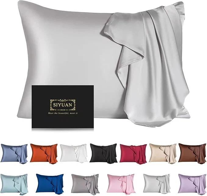 Lightweight Mulberry Silk Pillowcase for Hair and Skin Cooling Silk Pillow Case Safe