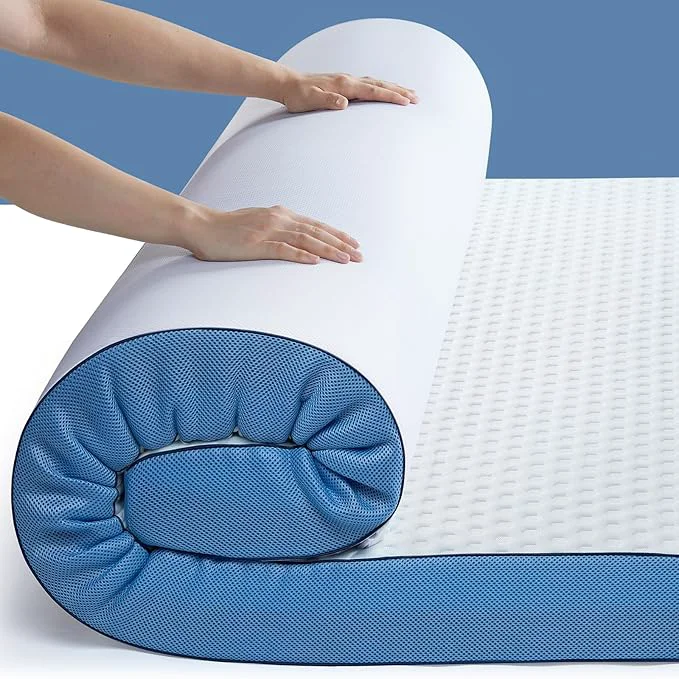 Carefully Designed PERLECARE 3 Inch Firm Mattress Topper Full Size Cooling Gel-Infused Bamboo Contemporary