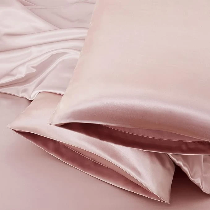 Green Aormenzy Champagne Satin Pillowcase Eco-Friendly