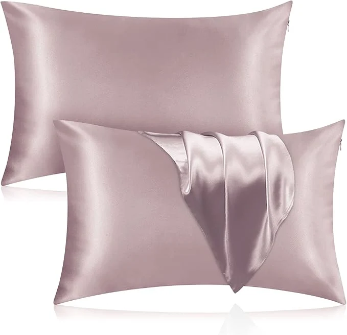 Environmentally Friendly Silk Pillowcase for Hair and Skin 2 Pack Mulberry Silk Pillowcase 25 Momme Authentic