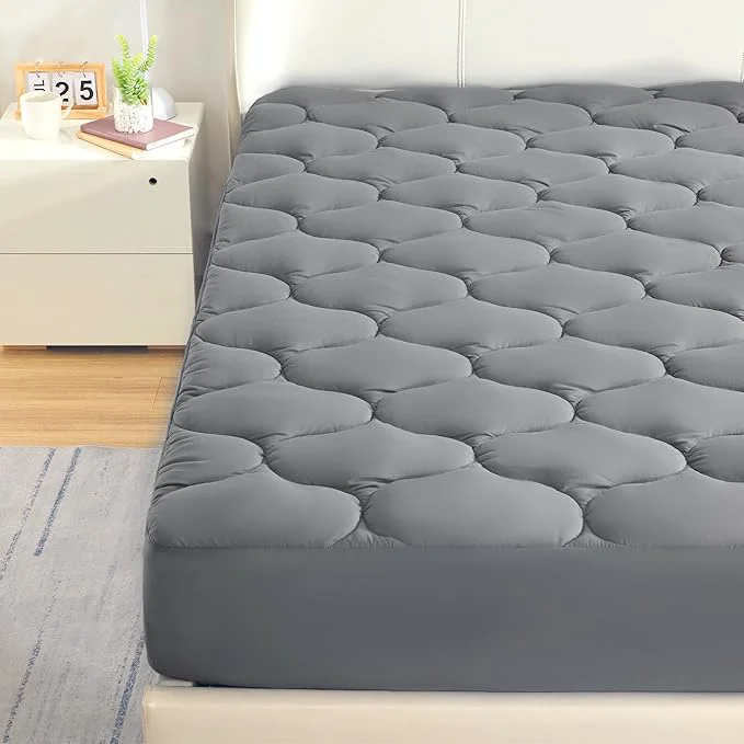Modern SLEEP ZONE Cooling Mattress Topper California King Fit Up to 21 Inch Soft Verified