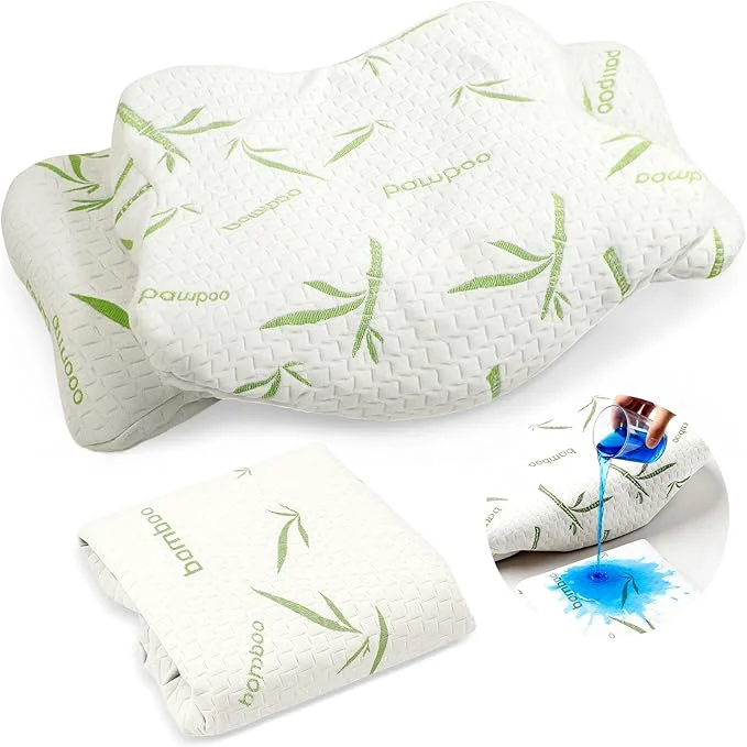 Luxury Hahafelt Cooling Cervical Pillowcase Waterproof Bamboo Neck Pillow Case Optimized