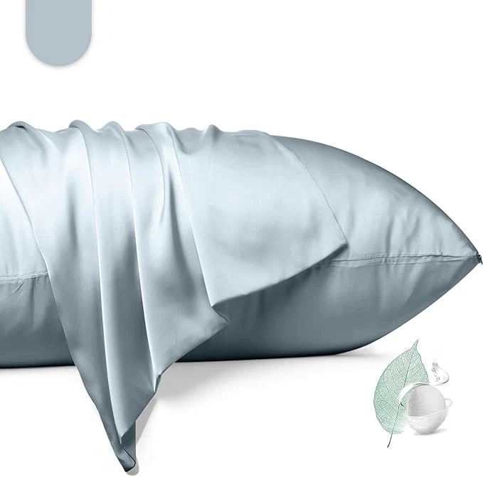 Relaxed Mulberry Silk Pillowcase 2 Pack King Size Silk Pillow Cases Trendy