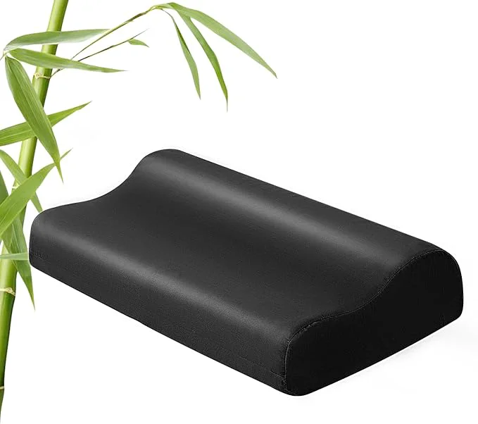 Expertly Made Cooling Contour Pillowcase- Rayon Derived from Bamboo Pillow Case Cover Durable